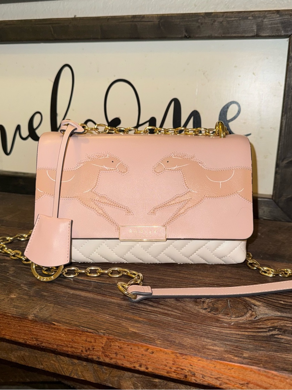 Radley London Kentucky Derby 2023 Horse Crossbody Purse Pink Limited Edition